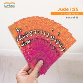 in Christ Alone, Jude 1:25, Bulk Pack of 25 Christian Bookmarks for Kids, Childrens Bible Verse Book Markers, Sunday School Prizes with Memory Verses, Scripture Gifts for Kids & Youth