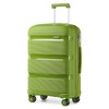 Kono Carry On Luggage Hard Shell Travel Trolley 4 Spinner