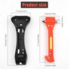 DRERIO 2 Pack Emergency Car Window Breaker 2 in 1Car