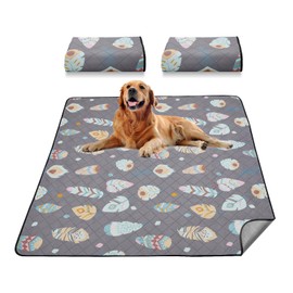 LOOBANI Washable Pee Pads for Dogs, 2 Pack Ultra-Absorbent and Leak-Proof Whelping Pads, Non-Slip Reusable Puppy Pads, Waterproof Puppy Training Pads for Playpen, Crate, Housebreak, 36x36in, Gray