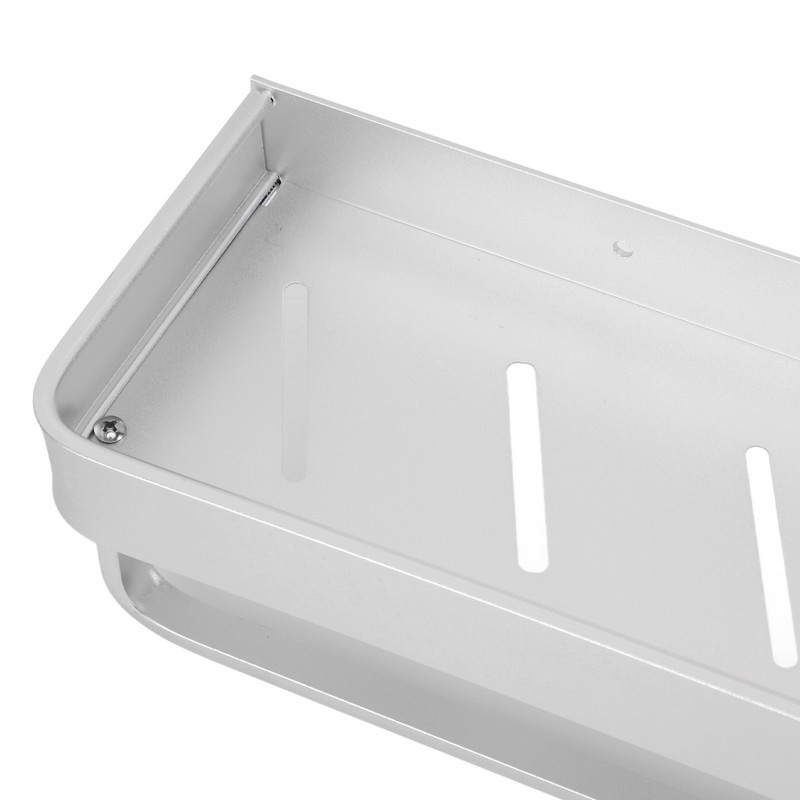 Space Aluminum Bathroom Shelf Punch Free Wall Mounted Floating Bathroom