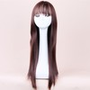 Long Straight Synthetic Hair High Density Silky Heat Resistant Fiber