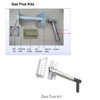 Techomey Gas Flue Kit for Propane Fridge, Gas Fridge Flue