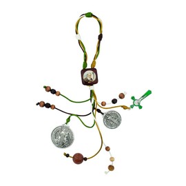 12" Saint Benedict Home Blessing Ornament | 3 Colors | Fits on Your Door Handle or Can Be Hung on Hook | Christian Home Goods (Green)