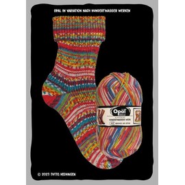 Opal Hunderwassers Werk Sock Yarn 04054 Farwell Afrika
