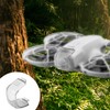2pcs Drone Lens Cover for DJI NEO, Transparent Black Gimbal