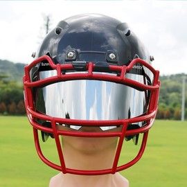 Football Visor Universal Fit Eye Protect Shield for Football Helmet with Visor Clips Scratch Resistance