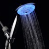 Luminex by PowerSpa 7-Color 4-Setting LED Handheld Shower Head with