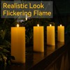 10" x 4" Large Outdoor Candles with Timer Waterproof Flickering