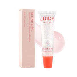 INTOPOP Lip Gloss Tint: Moisturizing Glossy Lip Lipstick, Pin Clip, Moisturizing, Tint Strip, Does Not Fall Off, Transparent Blood Color, For Daily Makeup (01-Crystal Pink)