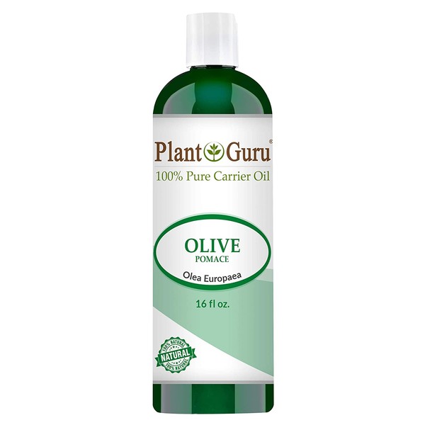 Olive Oil 16 oz Pomace Cold Pressed 100% Pure Natural Carrier - Skin, Body And Face. Great For Moisturizing Creams, Lotions, Scalp Treatments, and Lip Balms