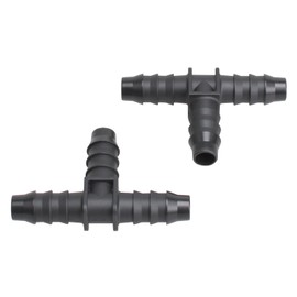 T Splitter Fuel Quick Connector,Barb Tee for Rubber Hose, Pack of 2