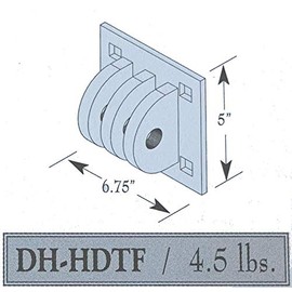 Dock Hardware Heavy Duty 3 Ear Female Floating Dock Connector Hinge DH HDTF