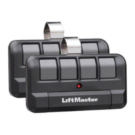 LiftMaster 894LT 4-Button Learning Garage Door Opener Remote Control - with Visor Clip - Use with myQ App - Works with Up to 4 Doors - Learning Remote Garage Door Opener - Sends a New Code - 2 Pack