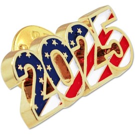 2025 Patriotic Year Pin 1 Piece
