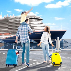 Luggage Tag for Cruise Ship Essentials for NCL, Princess, Carnival, Royal Caribbean and Celebrity Cruise Luggage Tag Holder by SEAVILIA