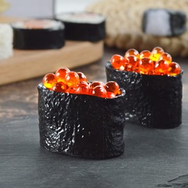 STOBOK 6 pezzi di sushi artificiali realistici finti panini di riso, decorazione per sushi, accessori per cucina, feste, fotografie, display 4 x 3,5 x 3,5 cm