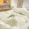 Seersucker Duvet Cover Set Double Size Beddding Set with Pillowcases