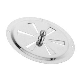 SHOWERORO Stainless Steel Louvered Air Vent Cover Round Exhaust Grille for Optimal Ventilation Durable Rain Protection for Grill Smokers and Cabin Heating Systems
