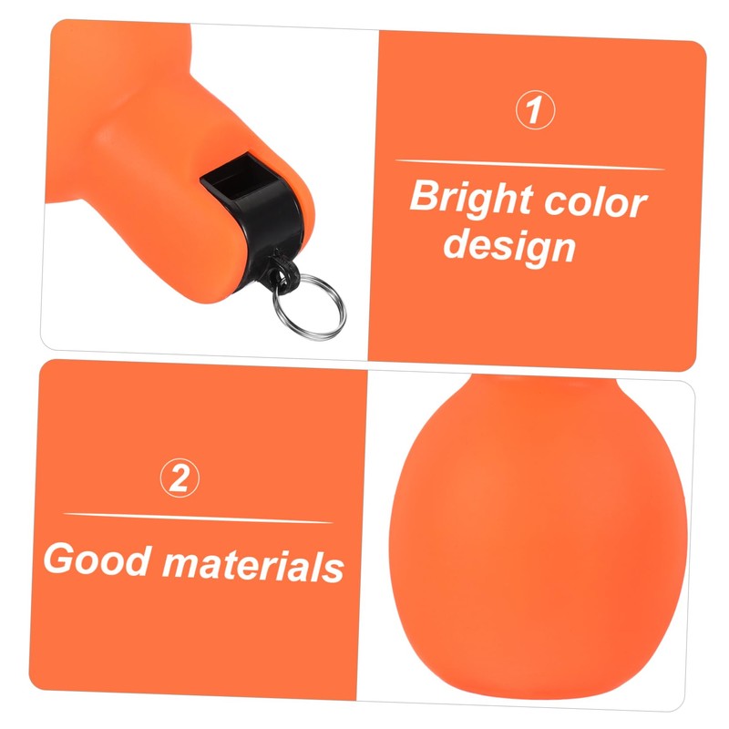 Kisangel Pack Camping Essentials Outdoor Survival Whistle Squeeze Whistle for