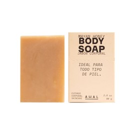 AHAL - Jabón Corporal con Miel Maya, Limpieza Nutritiva y Suavidad Natural, Ideal para Todo Tipo de Piel, Perfecto para Pieles Maduras, Ingredientes Naturales, 100g