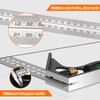 Combination Square, 12'/300mm Stainless Steel Combo Square Carpentry Tools, 45/90