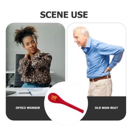 Healeved Massager Ball Hammer Manual Back Massagers Handle Body Massage Pat Stick Soft Golf Ball Massager Washable Full Body Chinese Massage Tool