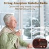M-Amazup Radios Portable AM FM SW, Retro Radio with Speaker,