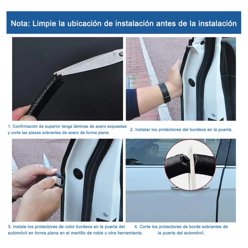 15m Cinta Protectora De Borde De Puerta Auto Sello Hule
