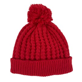 Humble Hilo Knit Hat (US, Alpha, One Size, Bright Red Pom Pom)