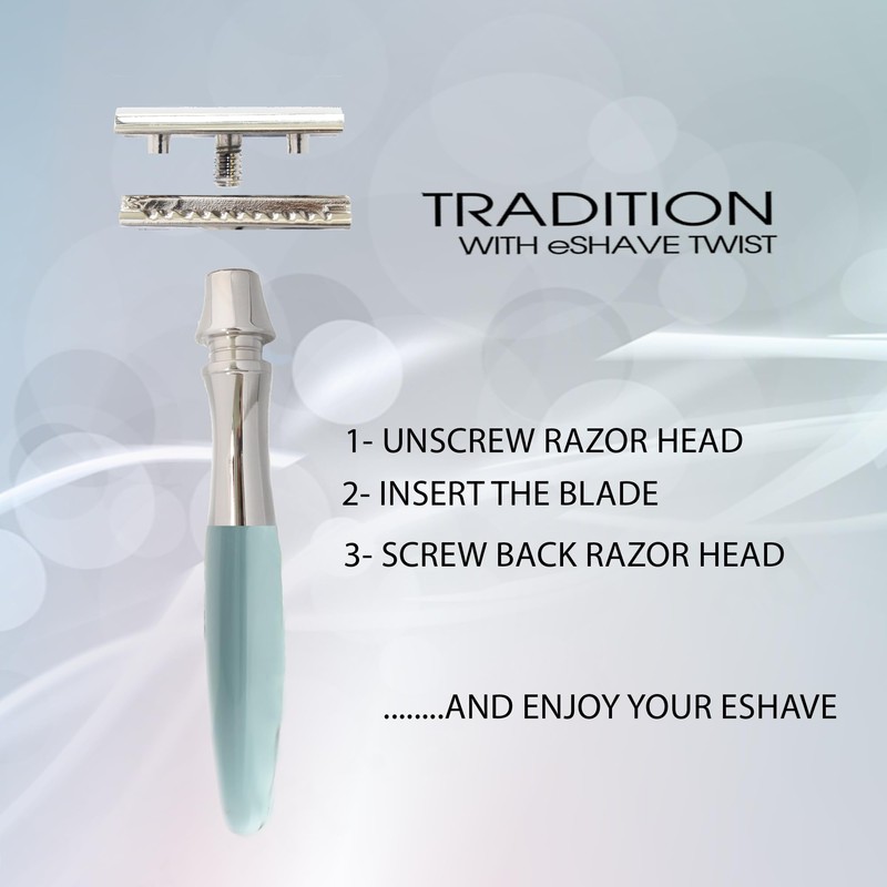 êShave Double Edge Razor, Blue
