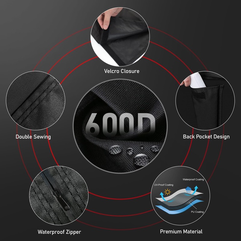 Zettum Outdoor TV Cover 32 Inch – 600D Waterproof Weatherproof