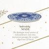 Spode Judaica Round Challah Tray, Traditional Blue & White Floral