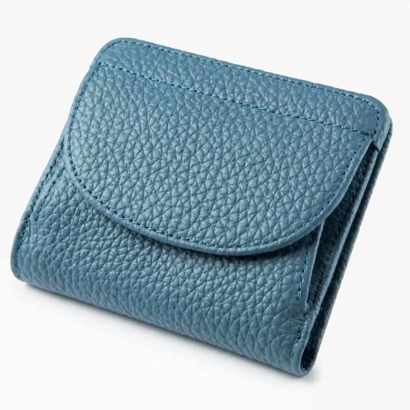 Women's Genuine Cowhide Leather Mini Wallet with RFID Protection –