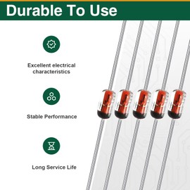 130PCS 1N4148 Fast Switching Diodes 300mA 100V, for Signal Switching and Circuit Protection