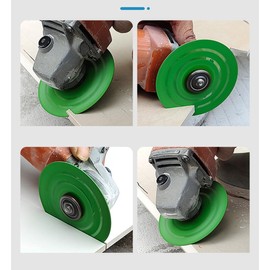 4 Inch Diamond Saw Blade for Tile, Marble, and Glass Cutting - 1mm Thin Diamond Grinding Disc for Angle Grinder, Durable Chamfered Edge for Smooth, Chip-Free Cutting and Grinding（4PCS）