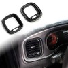 Crosselec Carbon Fiber Air Vent Cover AC Outlet Trim kit For Dodge Charger 2015+