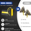 YATOINTO Heavy-Duty Wheel Chocks, Rubber Wheel Block 2pcs