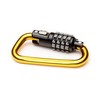 EyezOff 3.5" Carabiner Aluminum Multi Purpose Lock 4-Dial Combination D-Shape