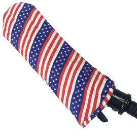 Case/Cover [Heat Resistant] for Curling Irons, Flat Irons or Straighteners, and Styling Irons, Silicone Coated Lining and Quilted Cotton Pouch for Travel, Gym, or Home [USA Flag]