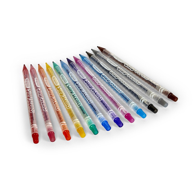 Crayola Silly Scents Twistables Colored Pencils, 12 count, Scented Art