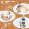 Pikler Triangle Set, 9 in 1 Foldable Toddler Climbing Toys