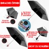 Moorrlii Automatic Mini Travel Umbrella, Windproof, Foldable, UV Protection, Instant