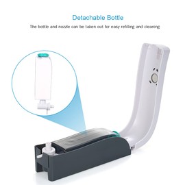 Soap Dispenser, 300ml Wall Mounted Single-Head Manual Soap Dispenser Shower Gel Liquid Shampoo Dispenser Holder-White White