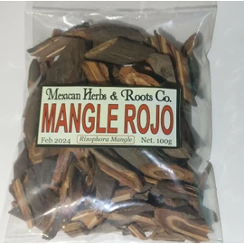 Mexican Herbs Mangle Rojo, Raiz de Mangle 100g, Red Mangrove 3.5oz 100% Natural Orgaganico