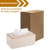 XNONE Tissue Box Cover Linen Tissue Box Holder Rectangle Tissue