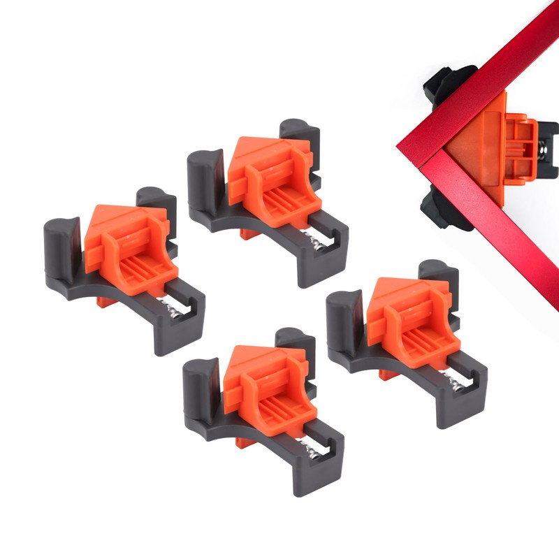 4Pcs Woodworking Angle Clamps Corner Clip Fixer Tool 60 90