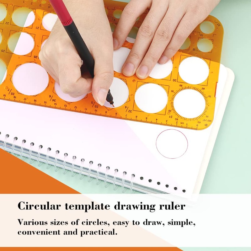 Circle Stencil Template with 36 Circles, Circle Stencils for Painting,