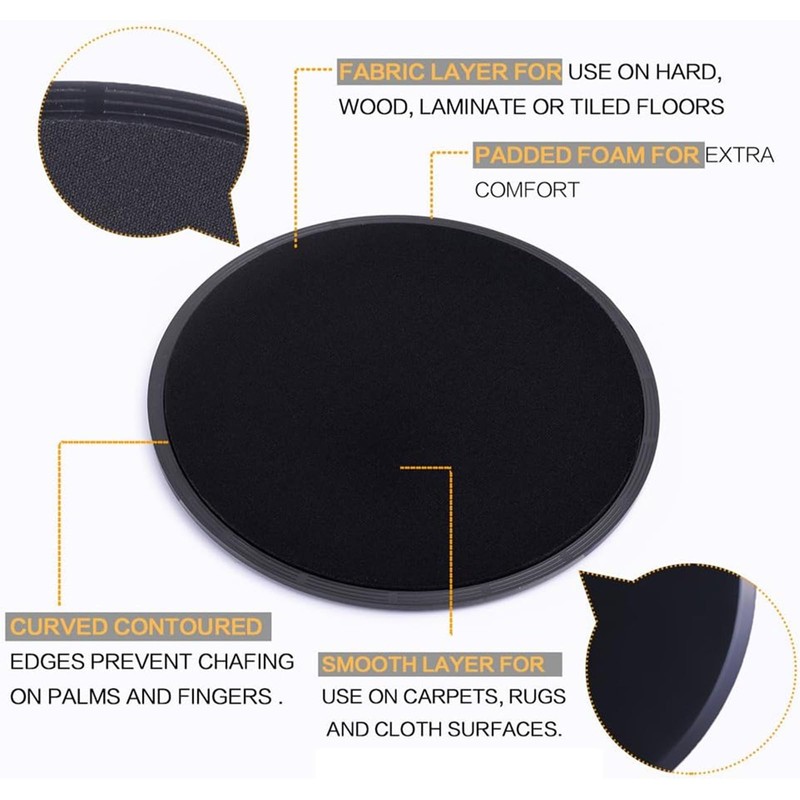 TRHDFW gliding disc Yoga gliding Disc limb coordination training Gliding