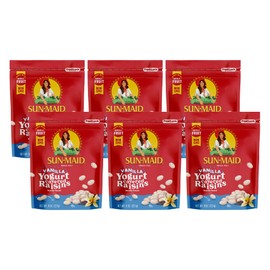 Sun Maid Vanilla Yogurt Raisins, 8-Ounce Bag (Pack of 6)